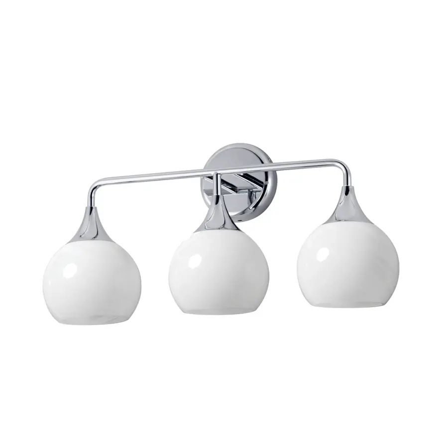 Neve Three Light Bath Vanity in Polished Chrome - Image 1