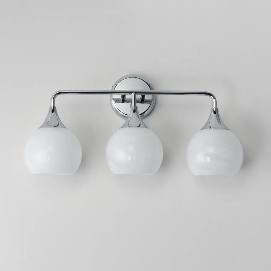 Neve Three Light Bath Vanity in Polished Chrome - Image 2