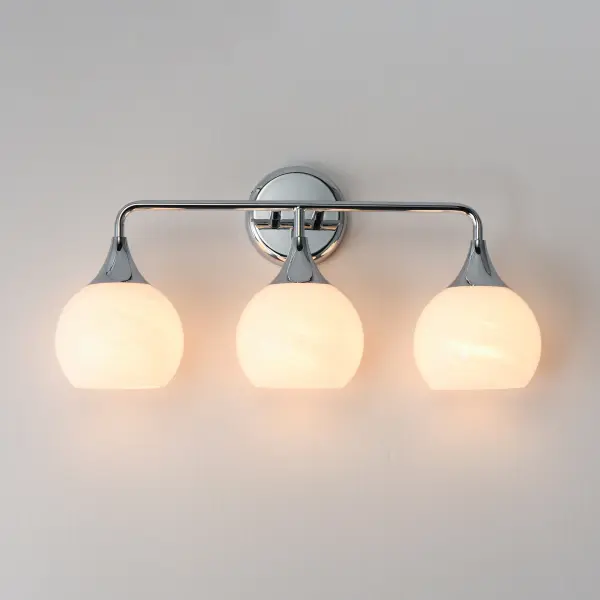 Neve Three Light Bath Vanity in Polished Chrome - Image 3
