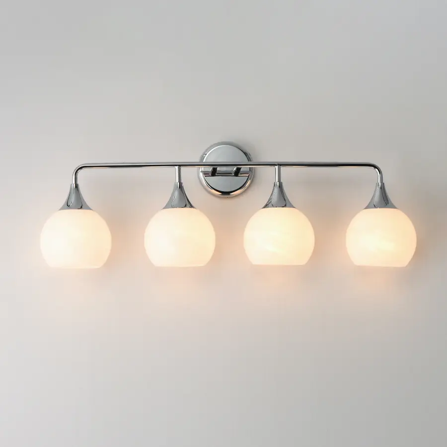 Neve Four Light Bath Vanity in Polished Chrome - Image 3