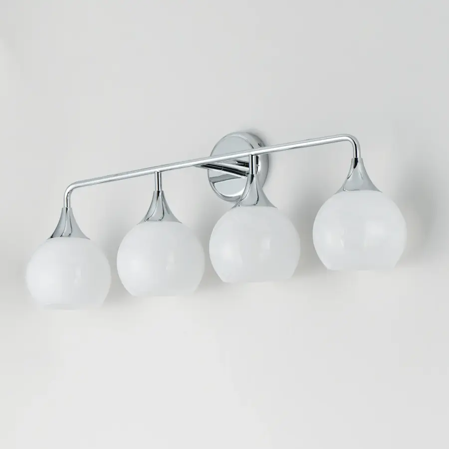 Neve Four Light Bath Vanity in Polished Chrome - Image 4