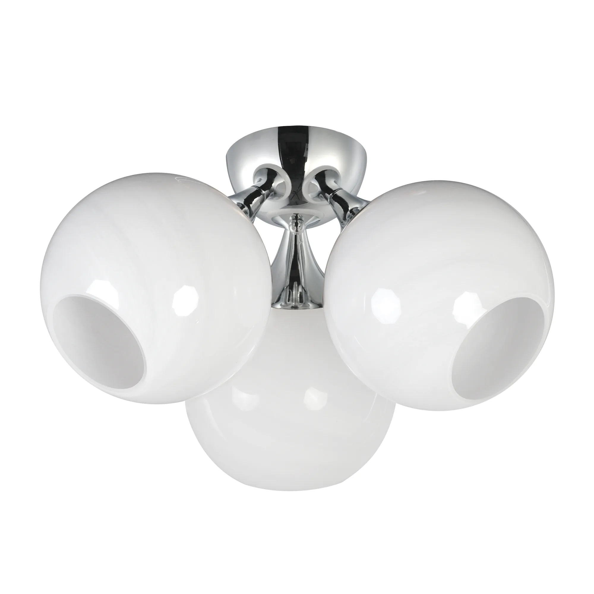 Neve Three Light Semi Flush Mount in Polished Chrome