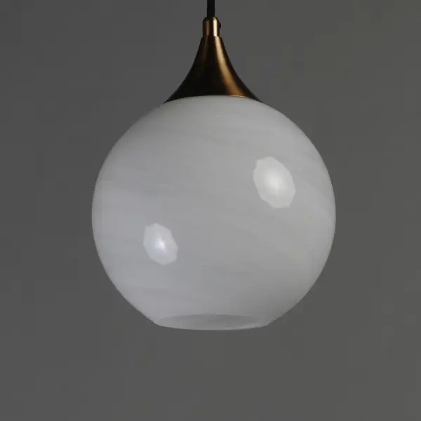 Neve One Light Pendant in Natural Aged Brass - Image 3