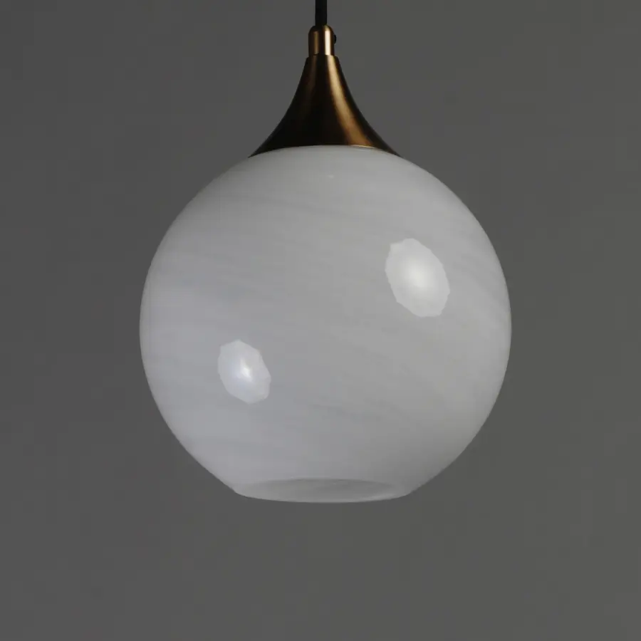 Neve One Light Pendant in Natural Aged Brass - Image 3