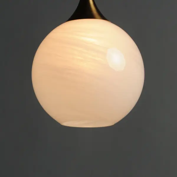 Neve One Light Pendant in Natural Aged Brass - Image 4