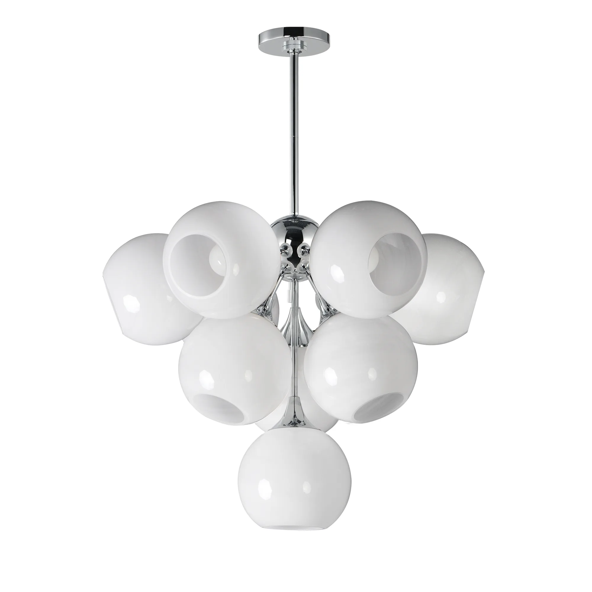 Neve Ten Light Pendant in Polished Chrome
