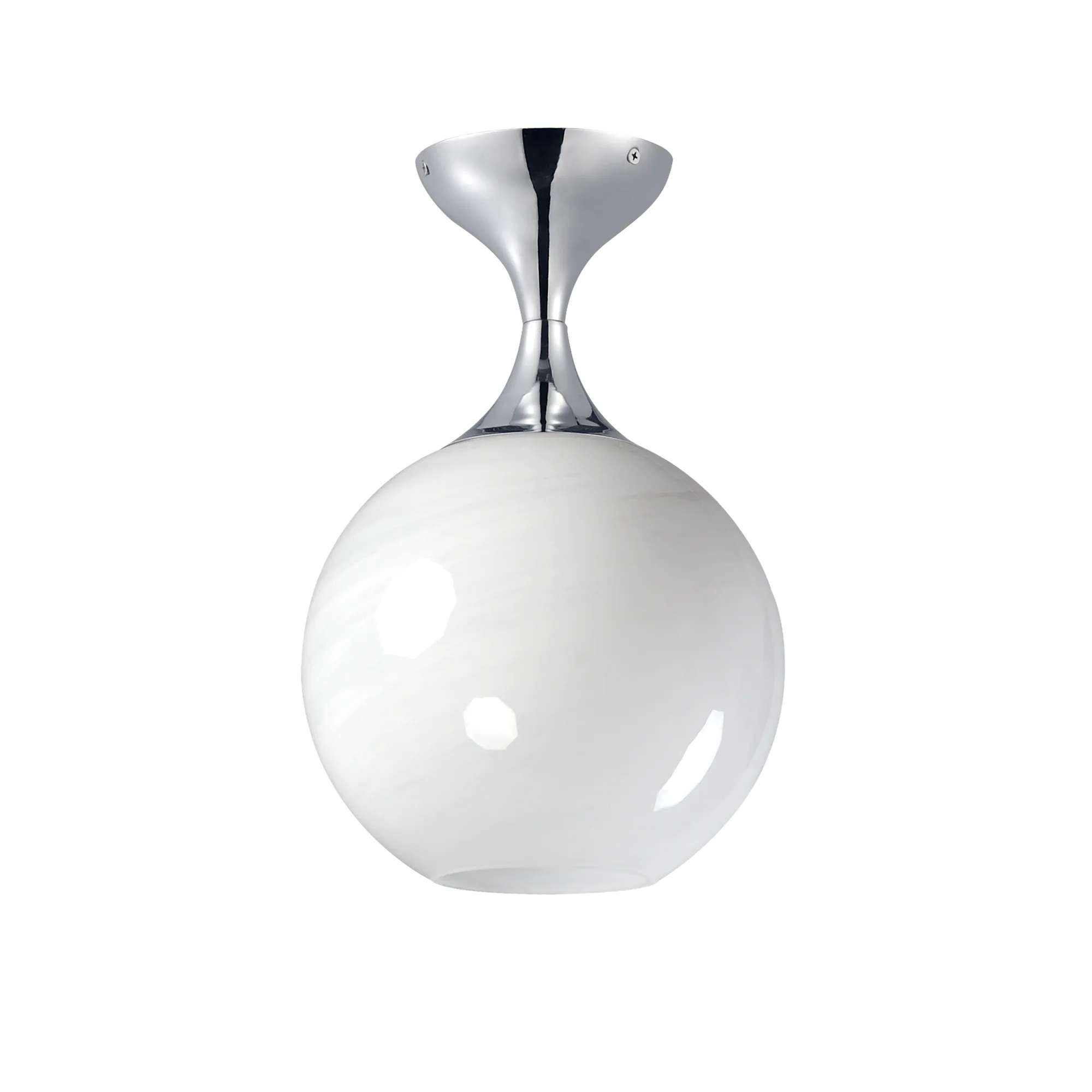 Neve One Light Flush Mount in Polished Chrome