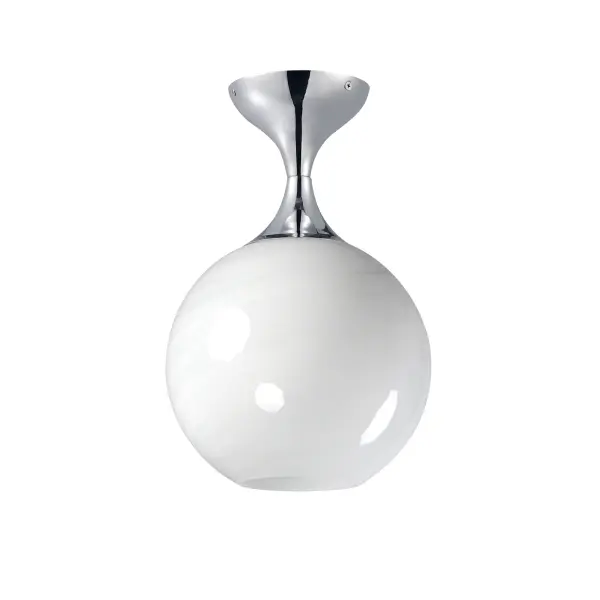 Featuring a swirling white Marble Glass globe that encases the light source, the shades are reminiscent of snowglobes. The collection provides a wonderfully wintery composition that is timelessly elegant effortlessly sophisticated. Choose from multiple sizes of the bath vanity lights as well as pendant configurations or two flush mount options. Available in Natural Aged Brass, Polished Chrome, or Matte Black. Collection: Neve Finish: Polished Chrome Glass: Marble Width: 9.00" Height: 14.00" Length: 9.00" Weight: 2.64 lb Wire: 10" Canopy: 4.75"x4.75"x3.25" Number of Bulbs: 1 Maximum Wattage: 60.00 W Bulb Base: E26 Medium Light Source: Incandescent Voltage: 120.00 V Material: Steel Safety Listing: cETLus Safety Rating: Dry Spec Sheet Instructions