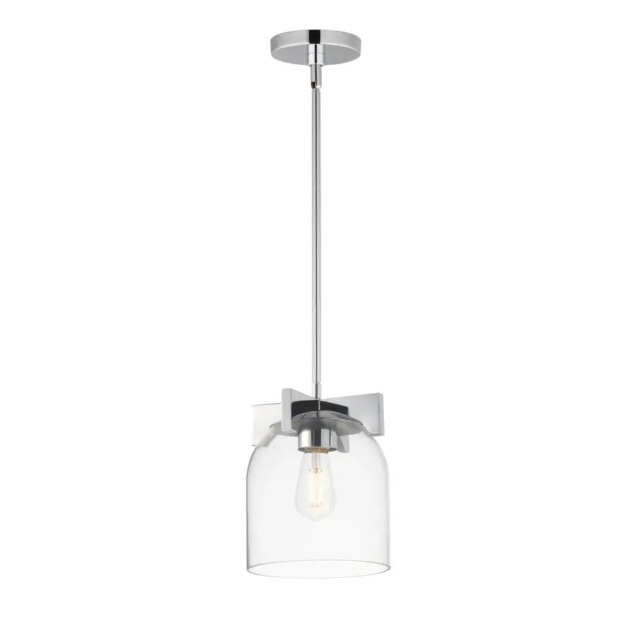 Scoop One Light Pendant in Polished Chrome - Image 1
