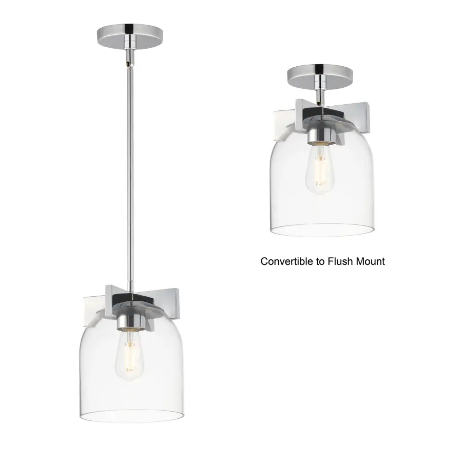 Scoop One Light Pendant in Polished Chrome - Image 2