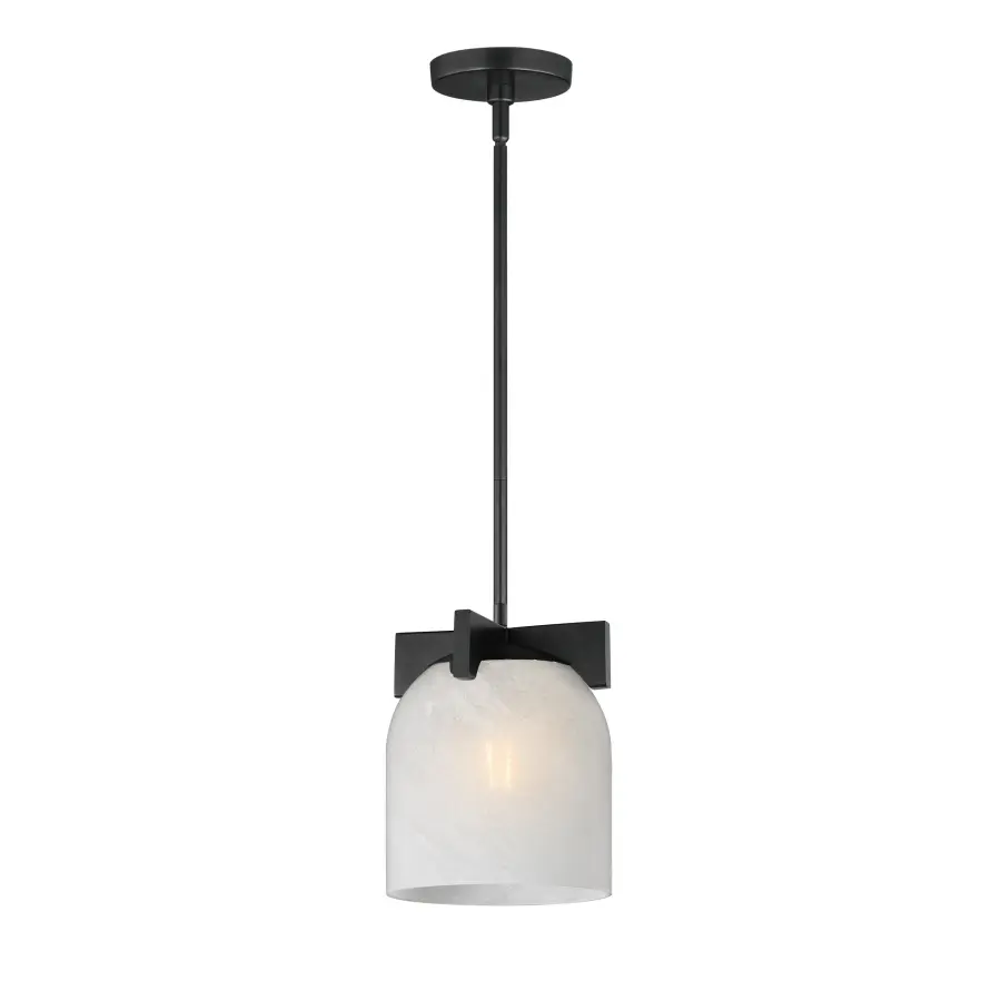 Scoop One Light Pendant in Matte Black - Image 1