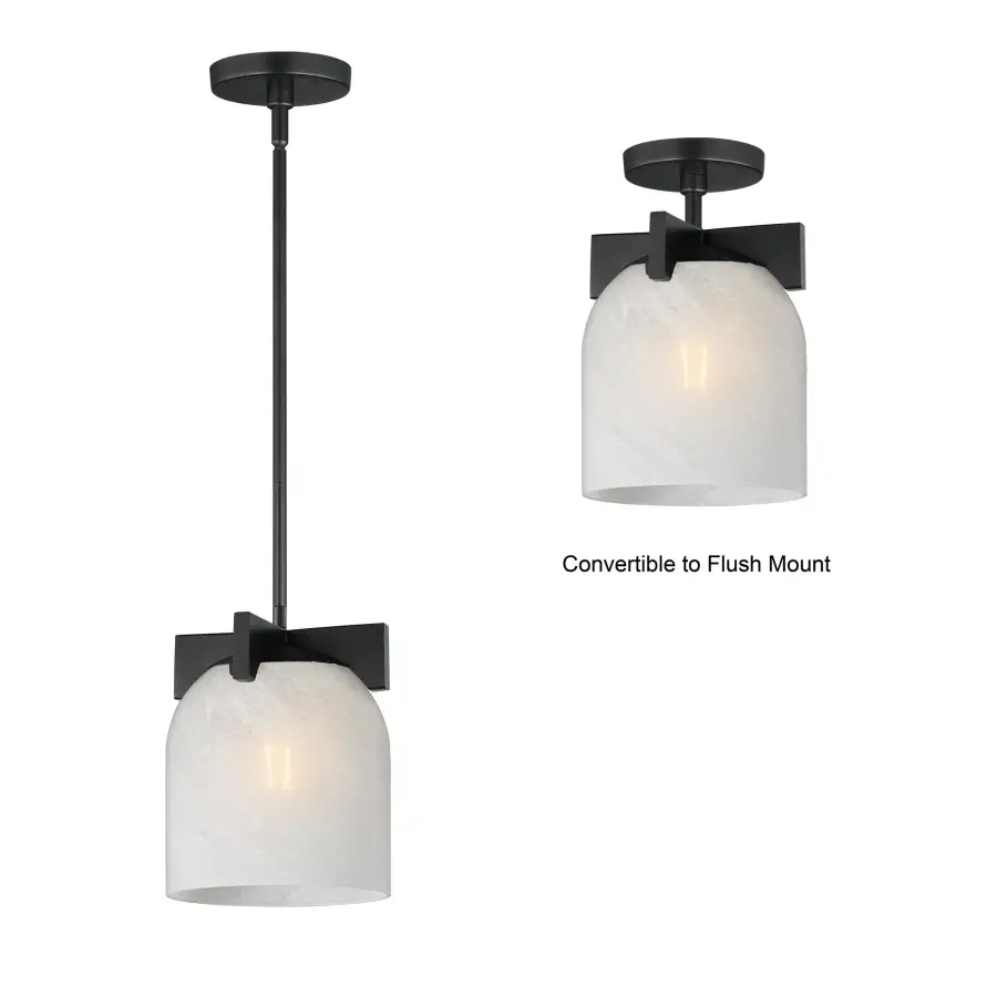 Scoop One Light Pendant in Matte Black - Image 2
