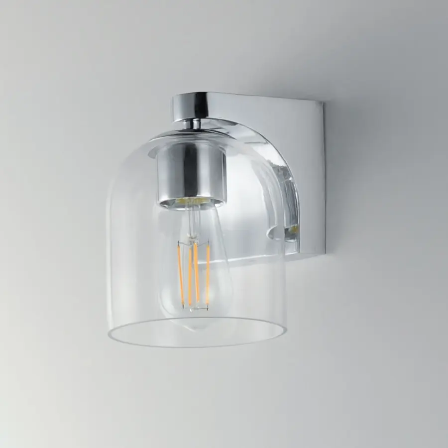 Scoop One Light Bath Vanity in Polished Chrome - Image 4