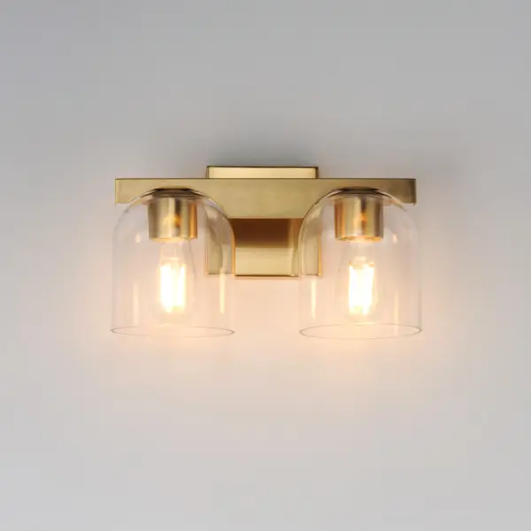 Scoop Two Light Wall Sconce in Natural Aged Brass - Image 3