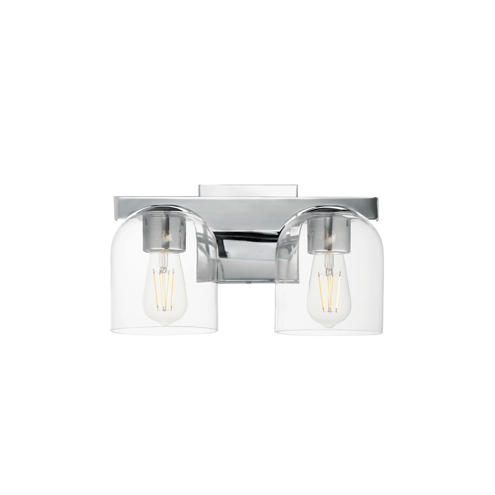Scoop Two Light Bath Vanity in Polished Chrome