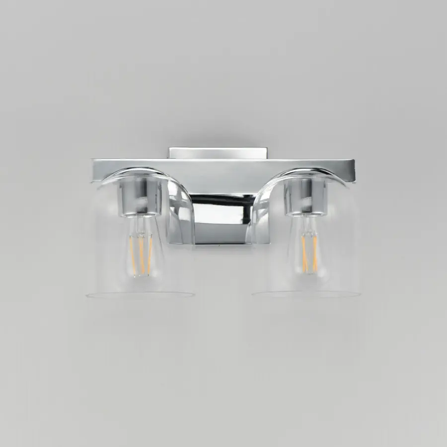 Scoop Two Light Bath Vanity in Polished Chrome - Image 2
