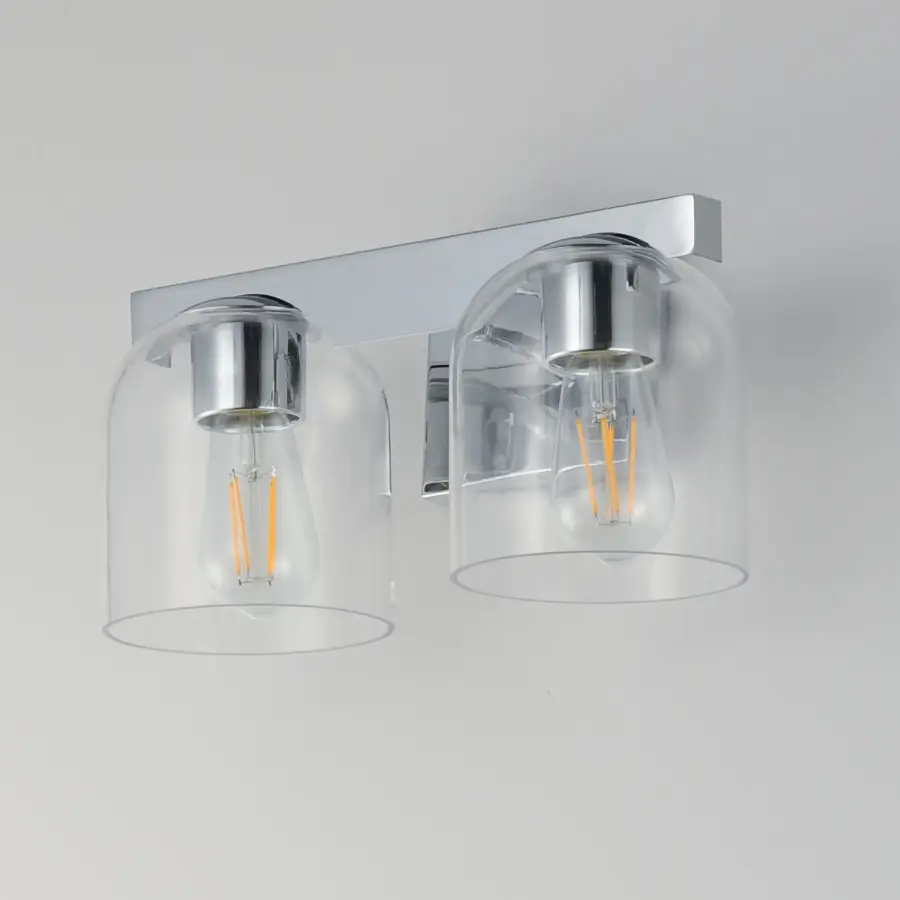 Scoop Two Light Bath Vanity in Polished Chrome - Image 4