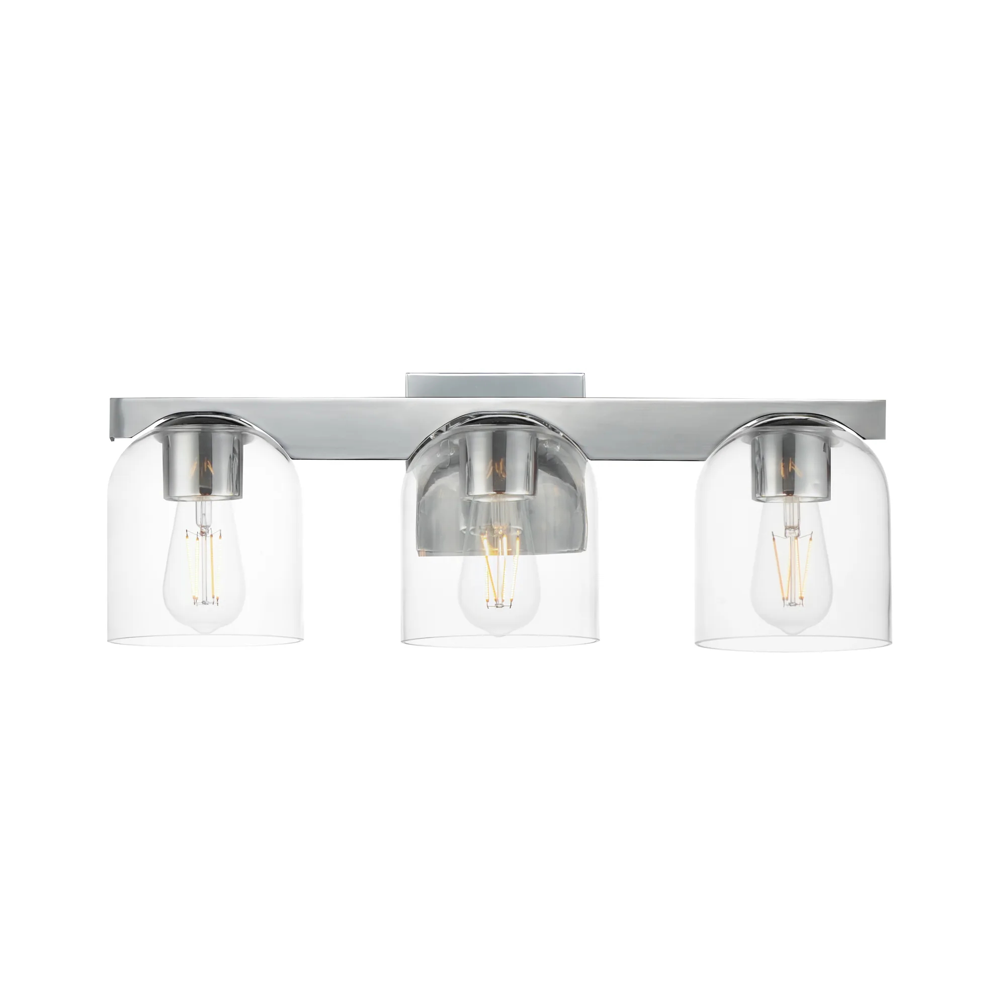 Scoop 3-Light Bath Vanity in Polished Chrome