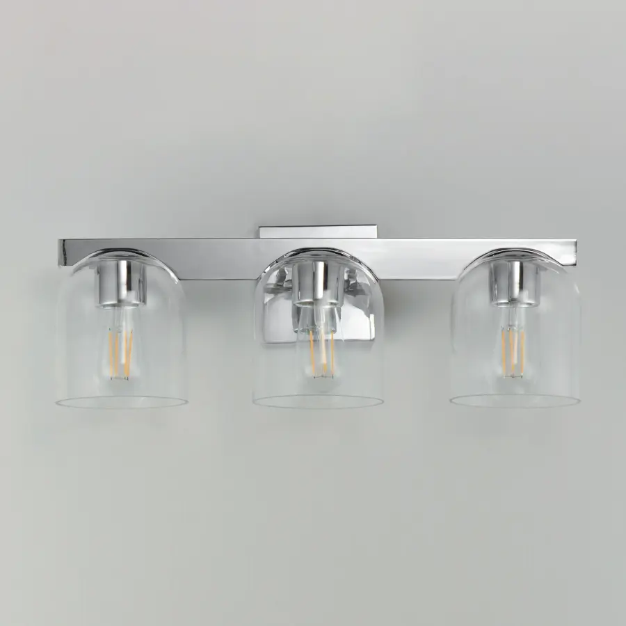 Scoop 3-Light Bath Vanity in Polished Chrome - Image 2