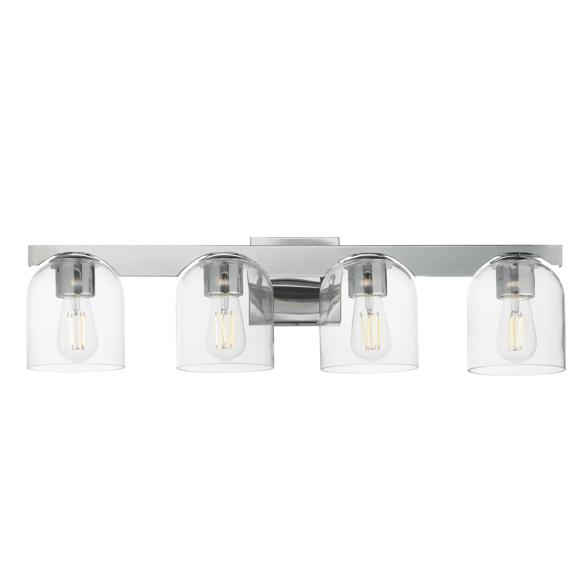 Scoop Four Light Bath Vanity in Polished Chrome