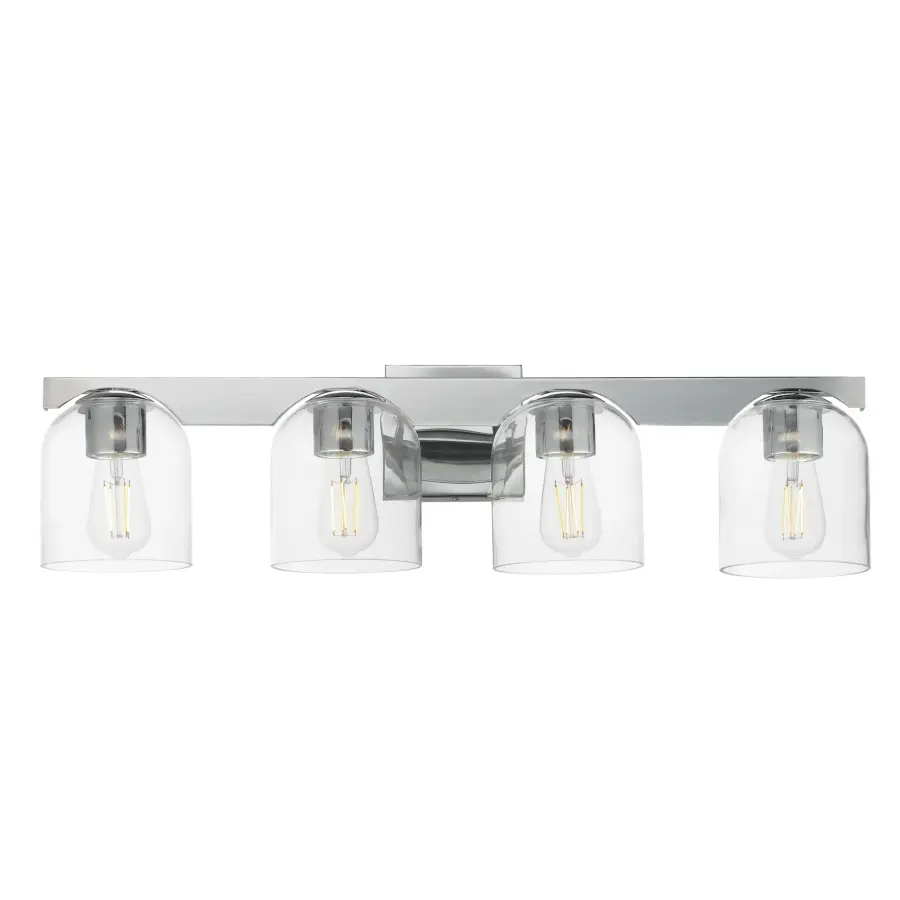 Scoop 4-Light Bath Vanity in Polished Chrome - Image 1