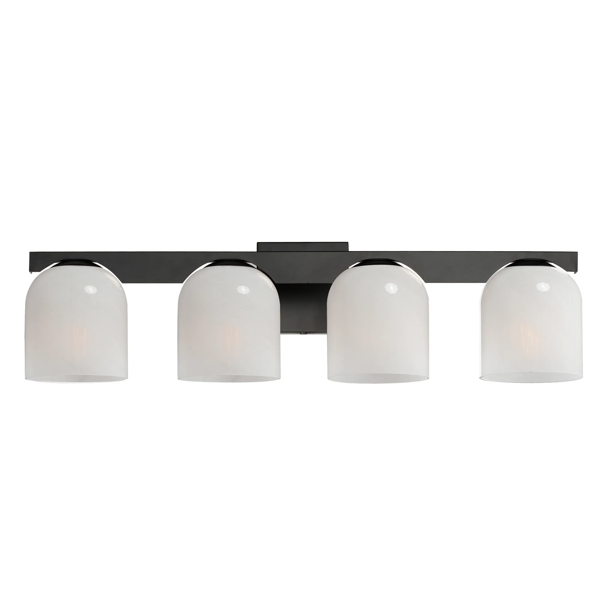 Scoop Four Light Bath Vanity in Black