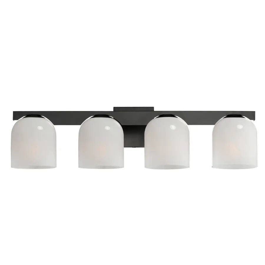 Scoop 4-Light Bath Vanity in Matte Black - Image 1