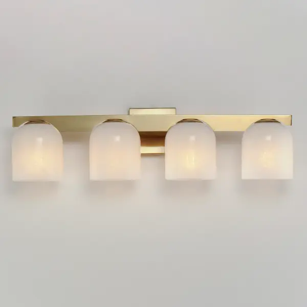 Scoop 4-Light Bath Vanity in Natural Aged Brass - Image 3