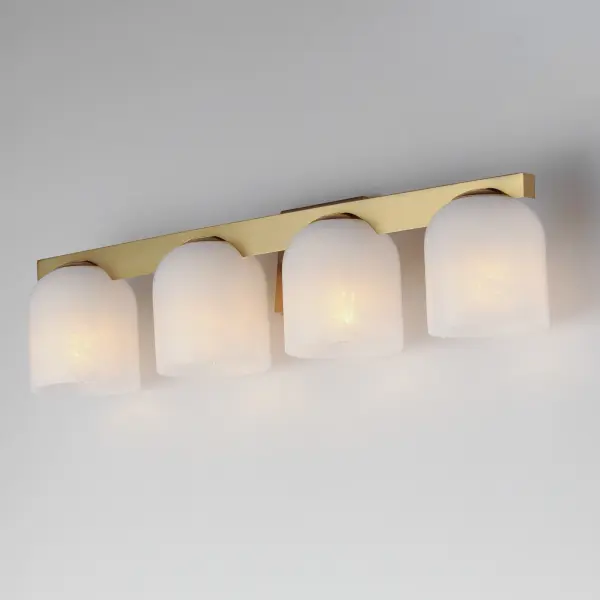 Scoop 4-Light Bath Vanity in Natural Aged Brass - Image 4