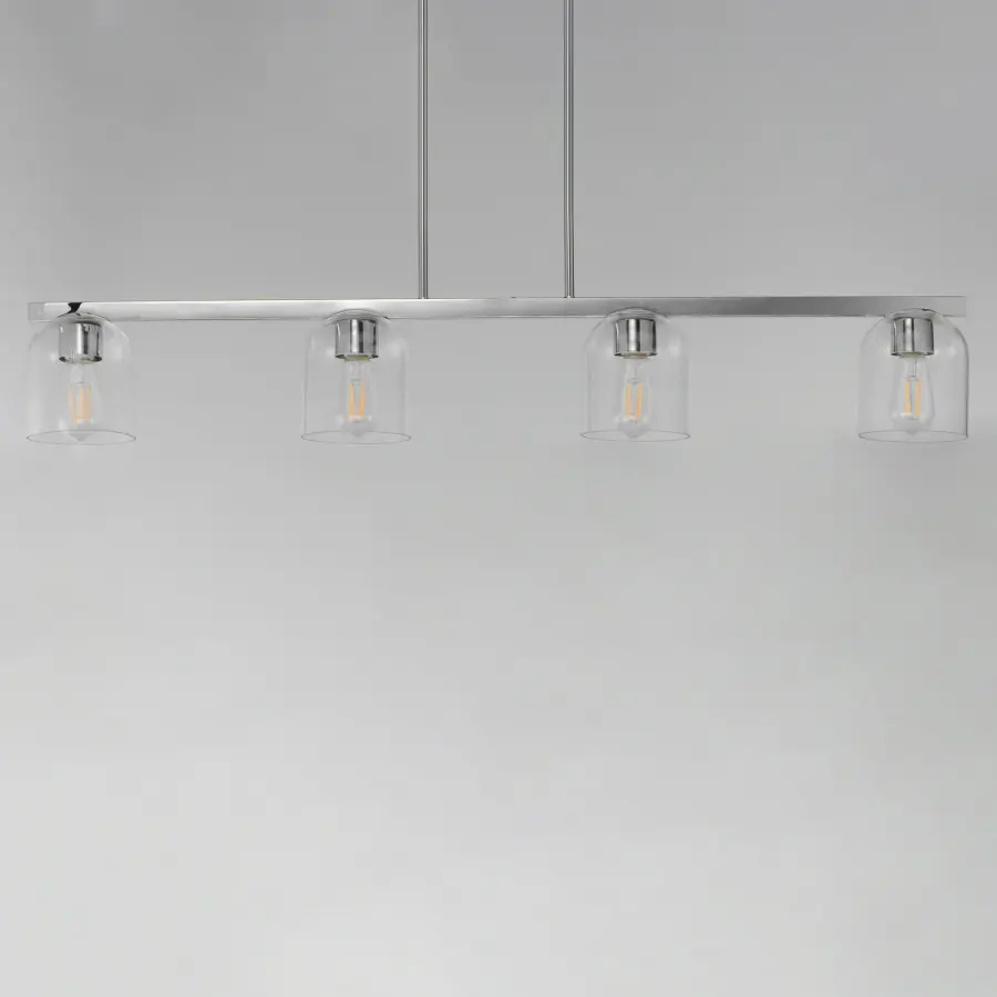 Scoop 4-Light Linear Pendant in Polished Chrome - Image 2