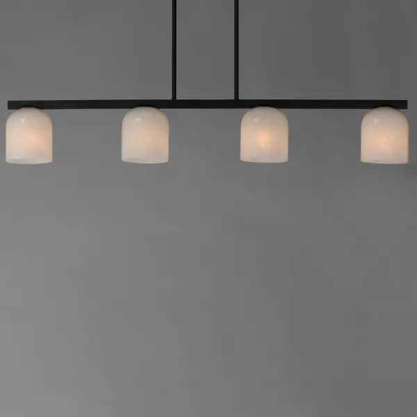 Scoop 4-Light Linear Pendant in Matte Black - Image 3
