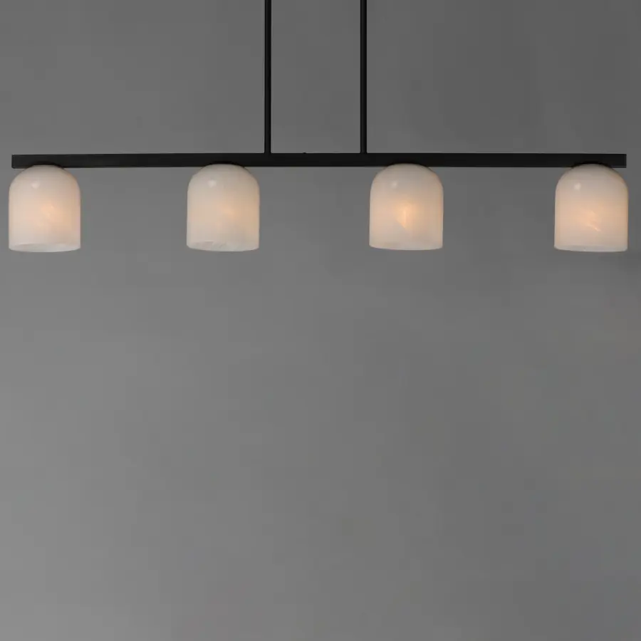 Scoop 4-Light Linear Pendant in Matte Black - Image 3