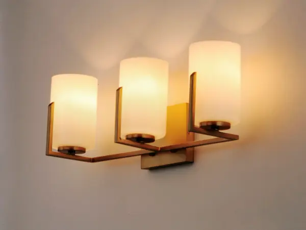 Dart 3-Light Bath Vanity in Satin Brass - Image 3