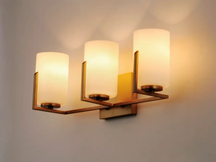 Dart 3-Light Bath Vanity in Satin Brass - Image 3