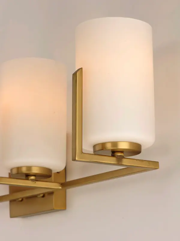 Dart 4-Light Bath Vanity in Satin Brass - Image 3
