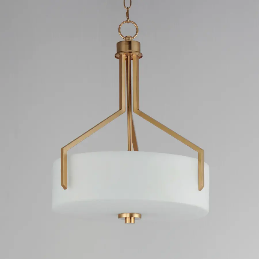 Dart Three Light Pendant in Satin Brass - Image 2