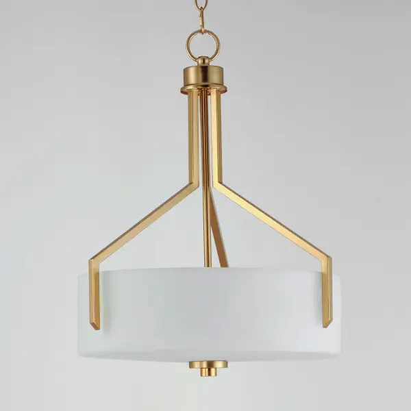 Dart Three Light Pendant in Satin Brass - Image 4