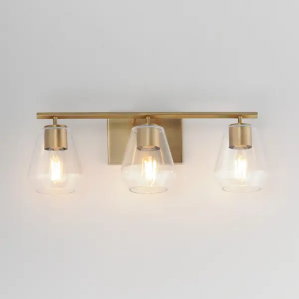 Geode 3-Light Bath Vanity in Natural Aged Brass - Image 3