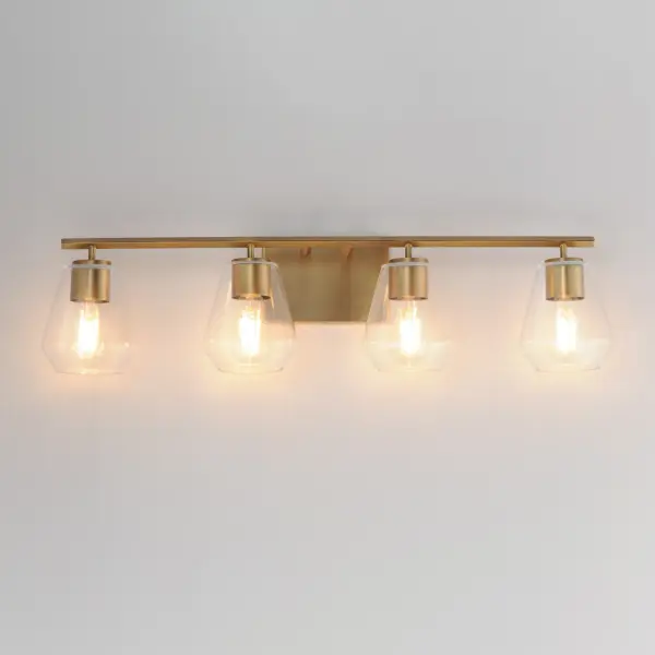 Geode 4-Light Bath Vanity in Natural Aged Brass - Image 3