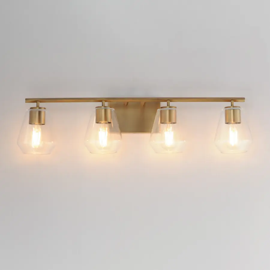 Geode 4-Light Bath Vanity in Natural Aged Brass - Image 3