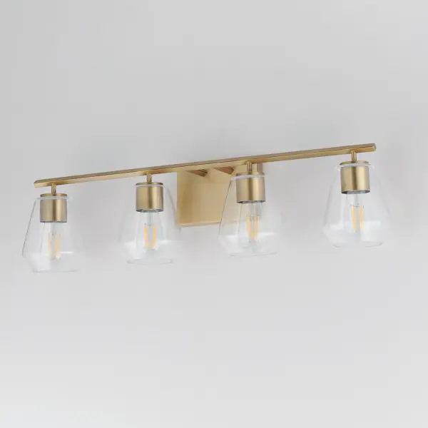Geode 4-Light Bath Vanity in Natural Aged Brass - Image 4