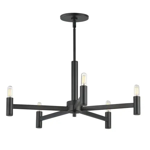 Emana 5-Light Chandelier in Black