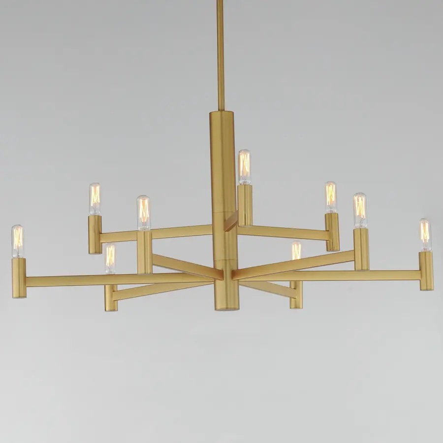 Emana 9-Light Chandelier in Natural Aged Brass - Image 2