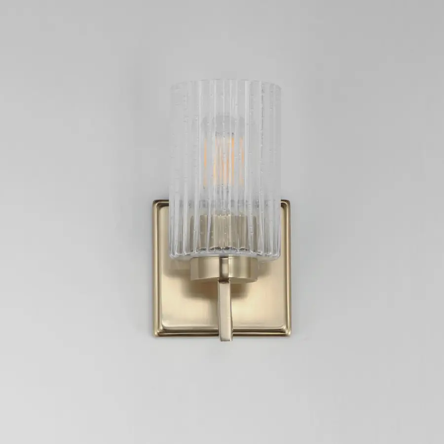 Rigata One Light Wall Sconce in Satin Champagne - Image 2