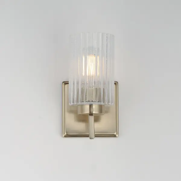 Rigata One Light Wall Sconce in Satin Champagne - Image 3