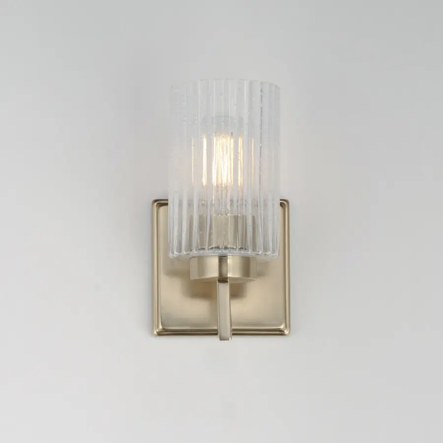 Rigata One Light Wall Sconce in Satin Champagne - Image 3