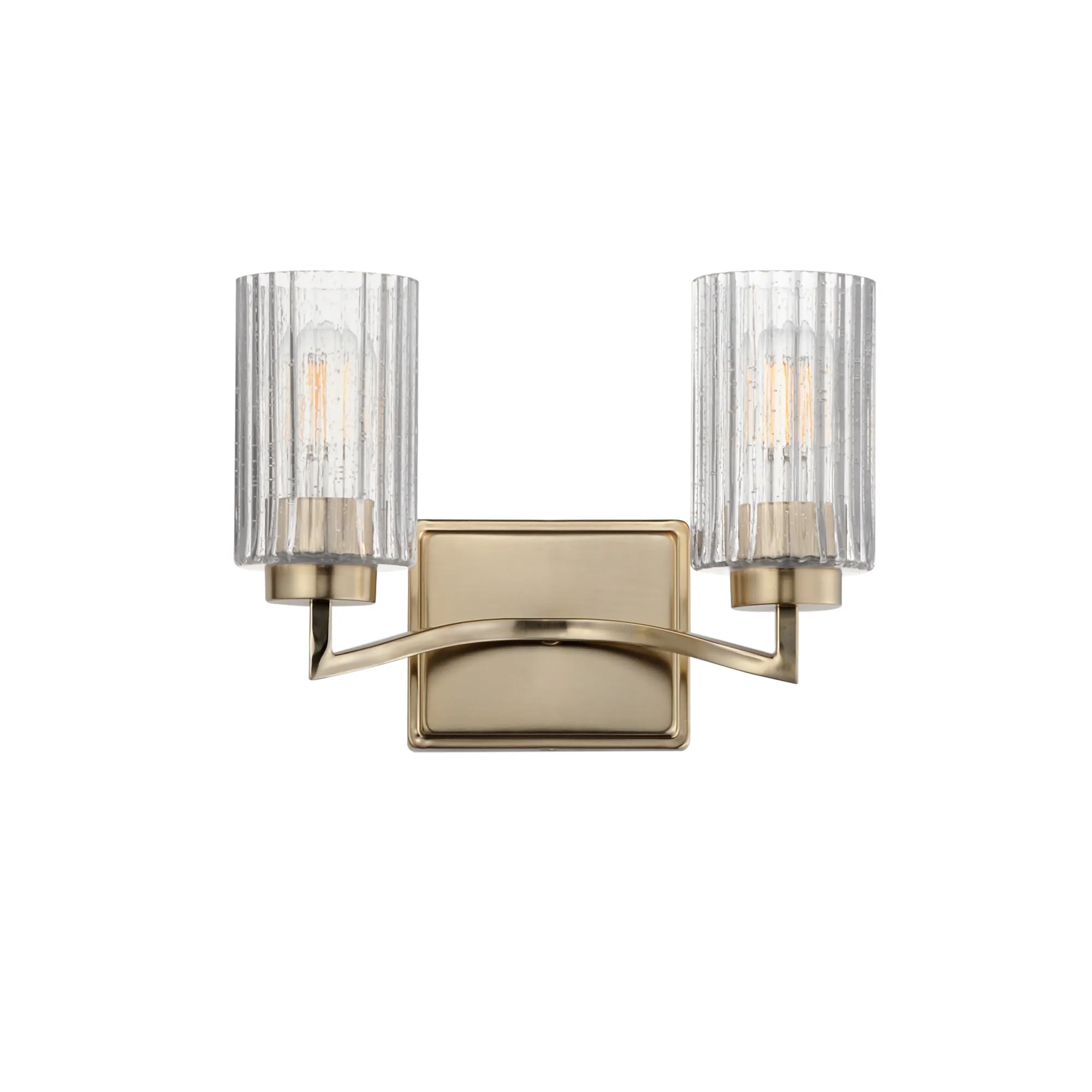 Rigata Two Light Wall Sconce in Satin Champagne