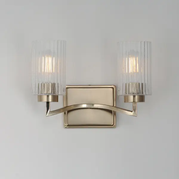 Rigata Two Light Wall Sconce in Satin Champagne - Image 3