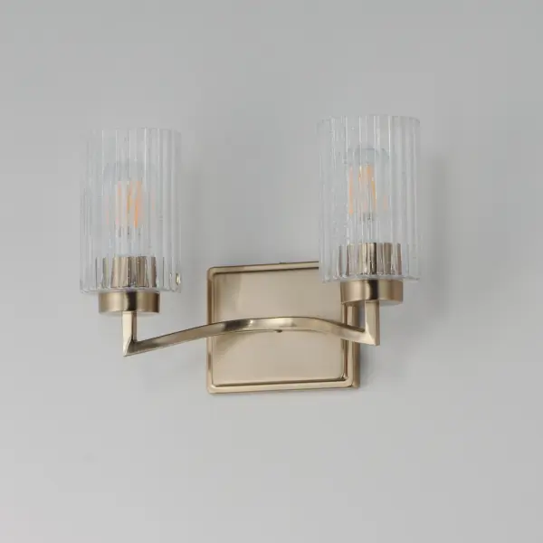 Rigata Two Light Wall Sconce in Satin Champagne - Image 4
