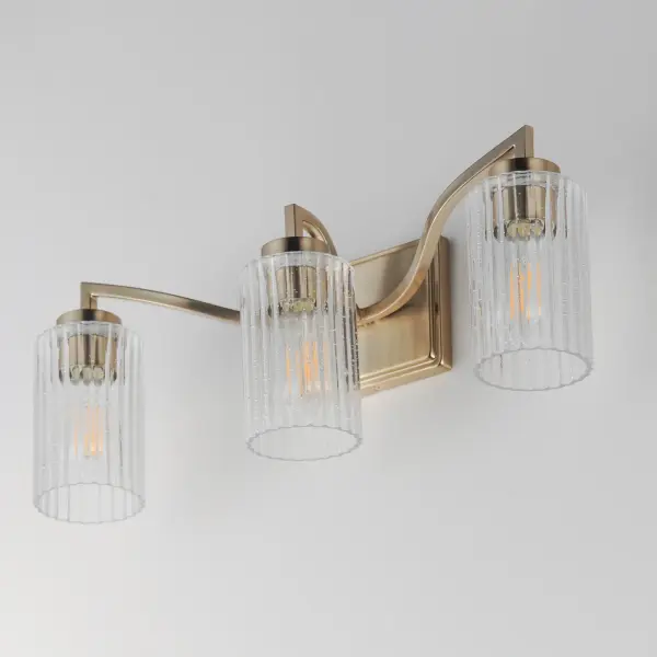 Rigata 3-Light Bath Vanity in Satin Champagne - Image 4